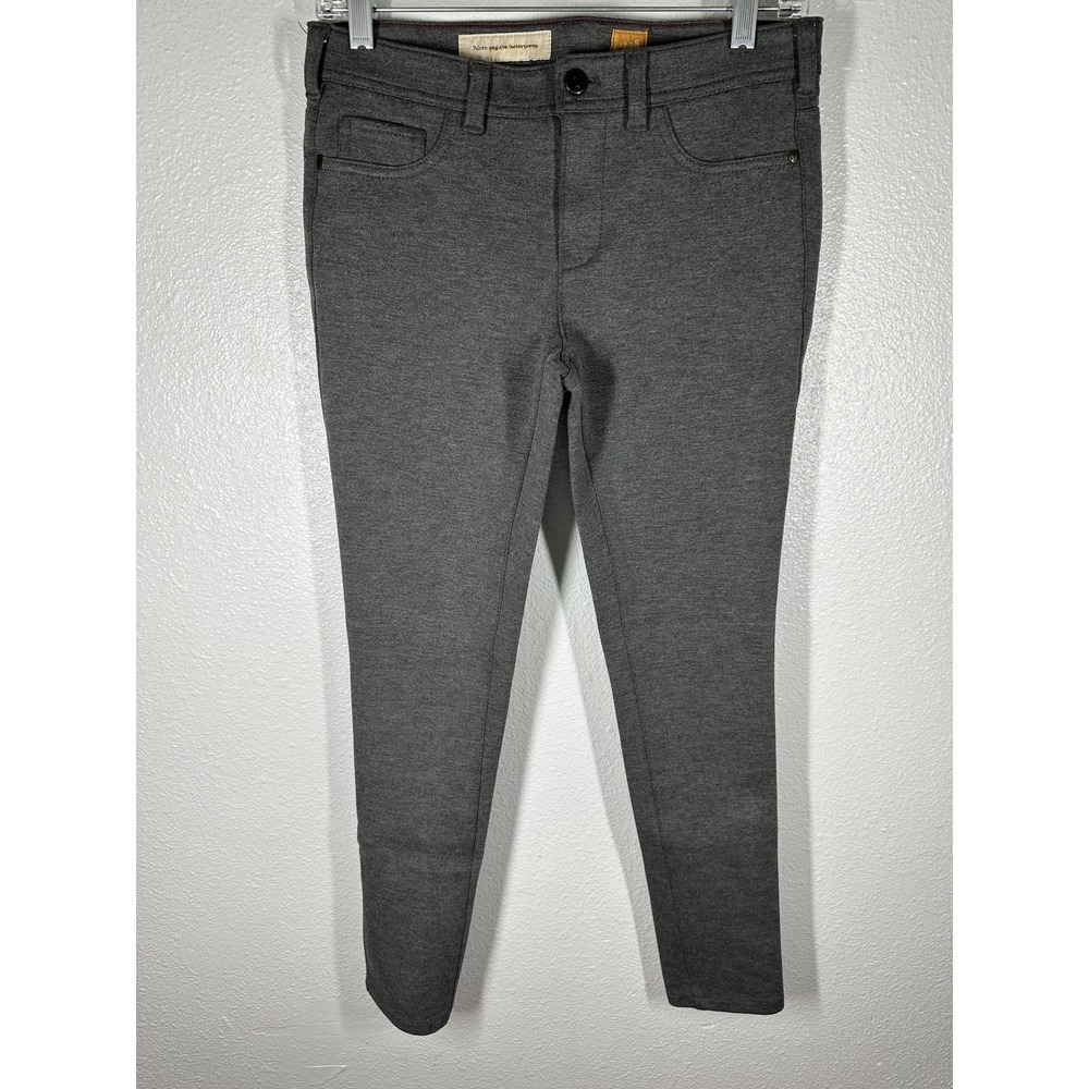 Pilcro And The Letterpress Serif Pants Womens 28 Gray Skinny Jegging Stretch